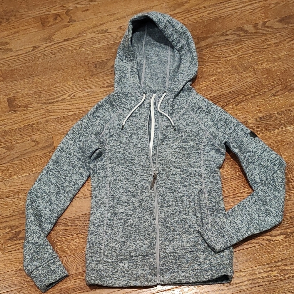Women's Heather Gray Zip-Up Hoodie